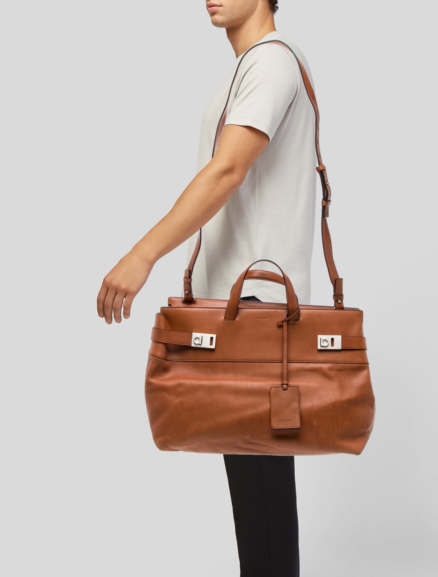 Ferragamo Gancini Weekender Bag